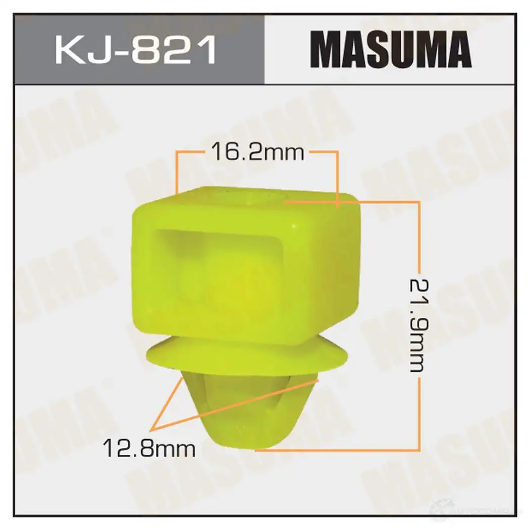 Клипса пластиковая MASUMA KJ-821 1BBL FMR 1422885890