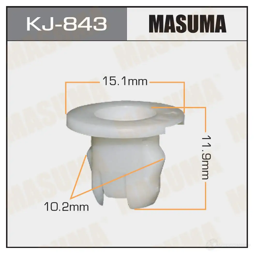 Клипса пластиковая MASUMA 1422886868 DXA CK KJ-843