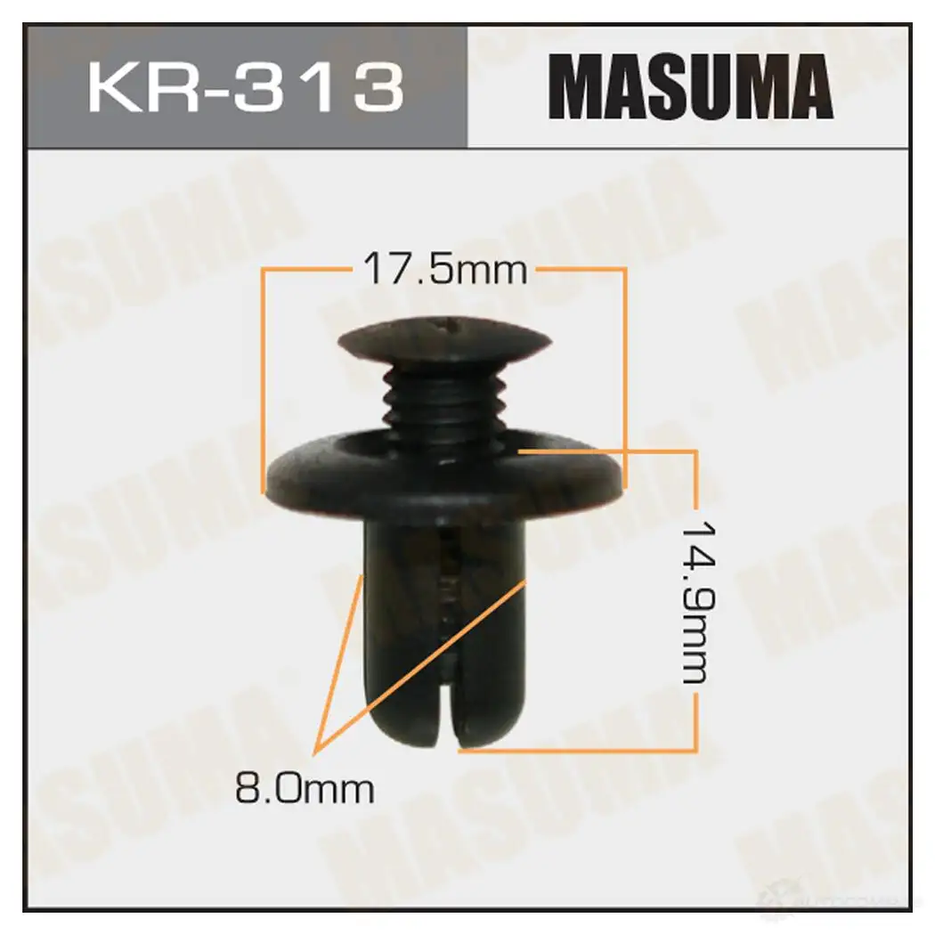 Клипса пластиковая MASUMA KR-313 35QP F 1422885762