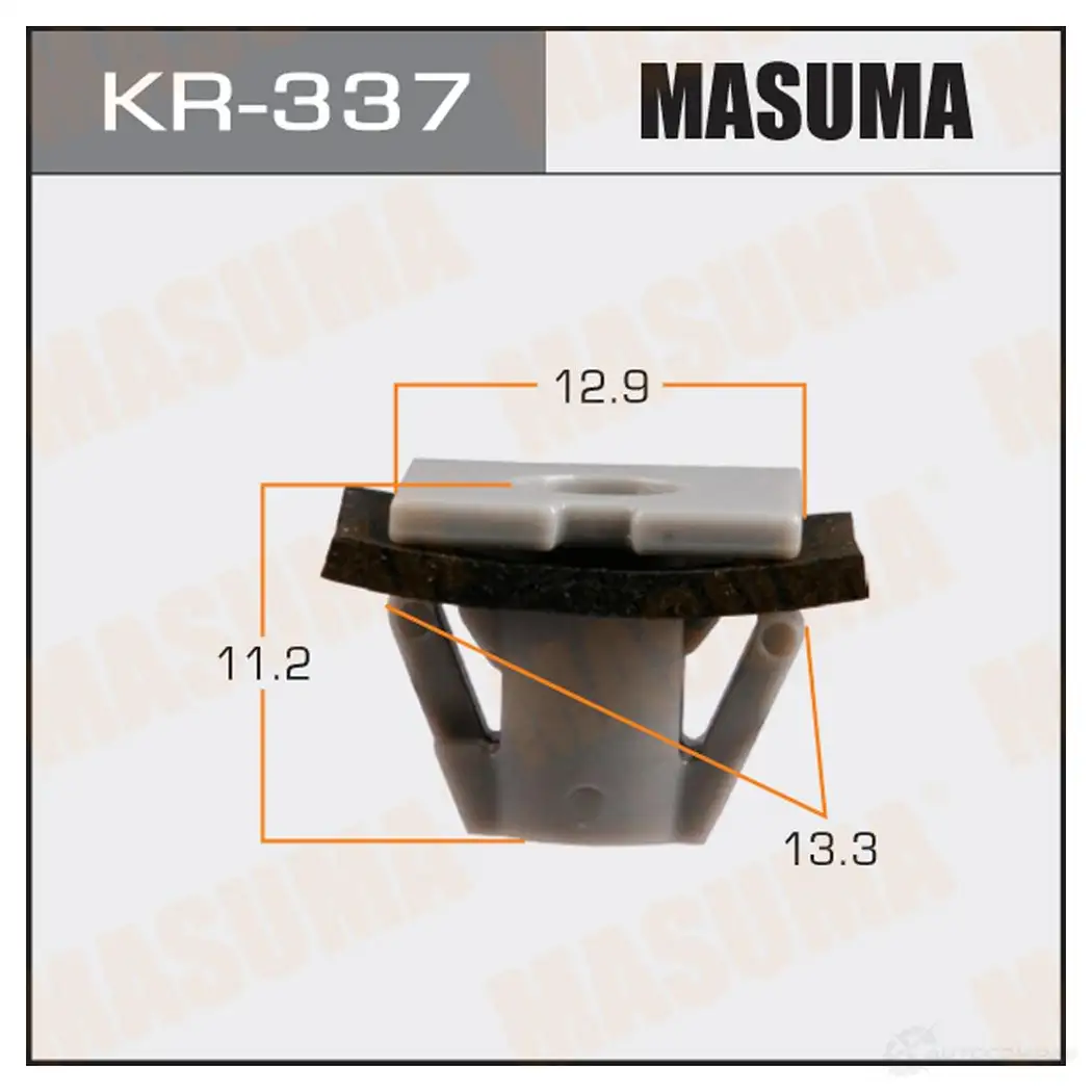 Клипса пластиковая MASUMA 5N CJ6D KR-337 1422885737