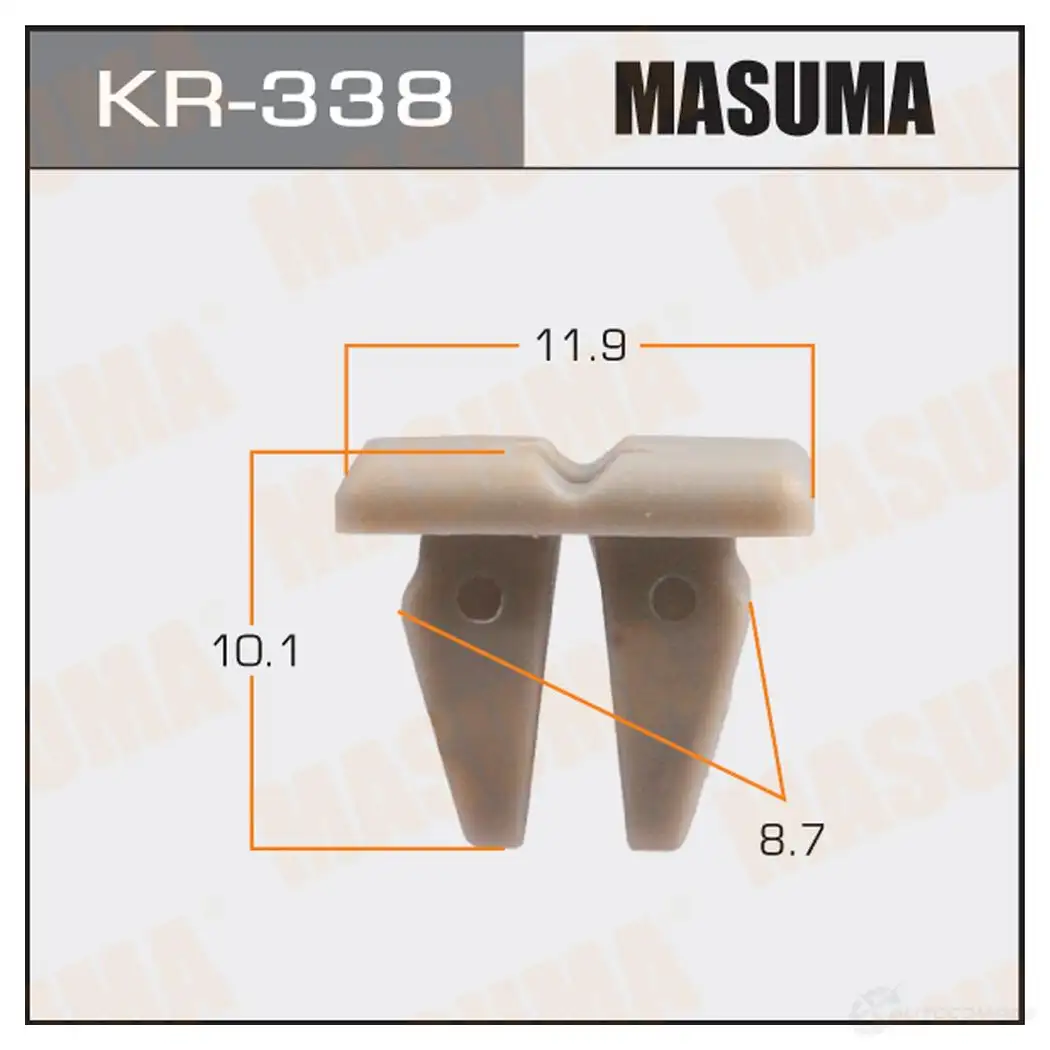 Клипса пластиковая MASUMA B2 DKE 1422885736 KR-338