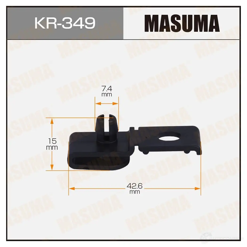 Клипса пластиковая MASUMA KR-349 1439697444 MY 6FX