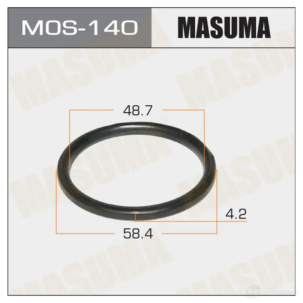 Кольцо уплотнительное глушителя 48х57.3х4.2 уп. 5шт MASUMA MOS-140 1422883843 BWV V1C изображение 0