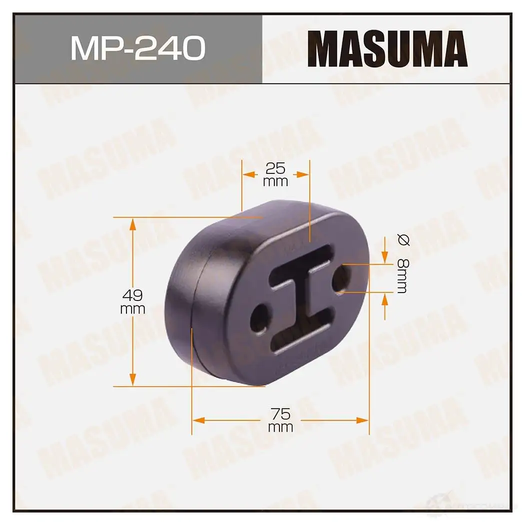 Крепление глушителя MASUMA 1422883208 D FMO1 LIOOFM1 MP240 изображение 0