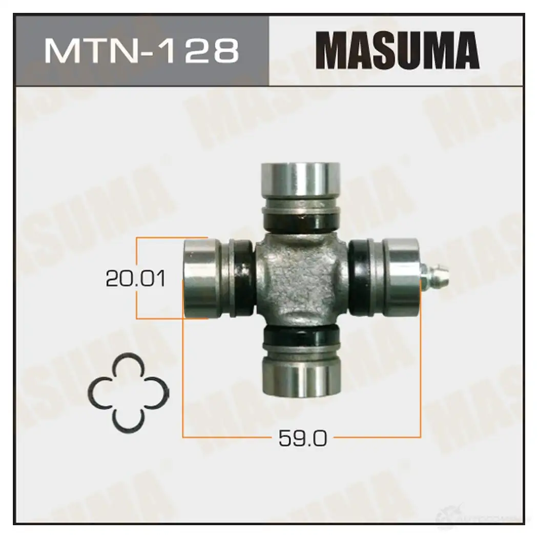Крестовина вала карданного 20.01x38 MASUMA MTN-128 O3S ZS 1422881574