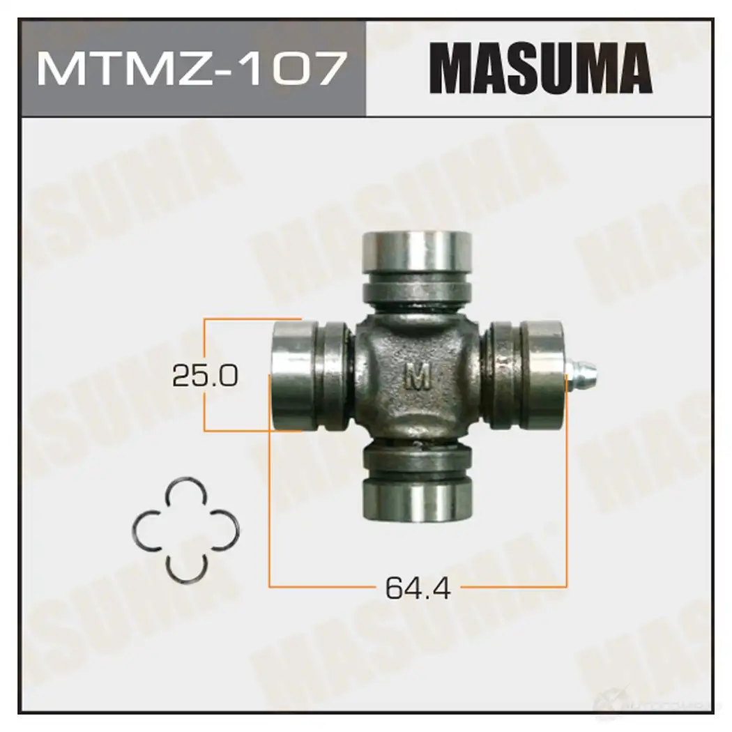 Крестовина вала карданного 25x43.6 MASUMA MTMZ-107 3 N0XJC 1422881464 изображение 0
