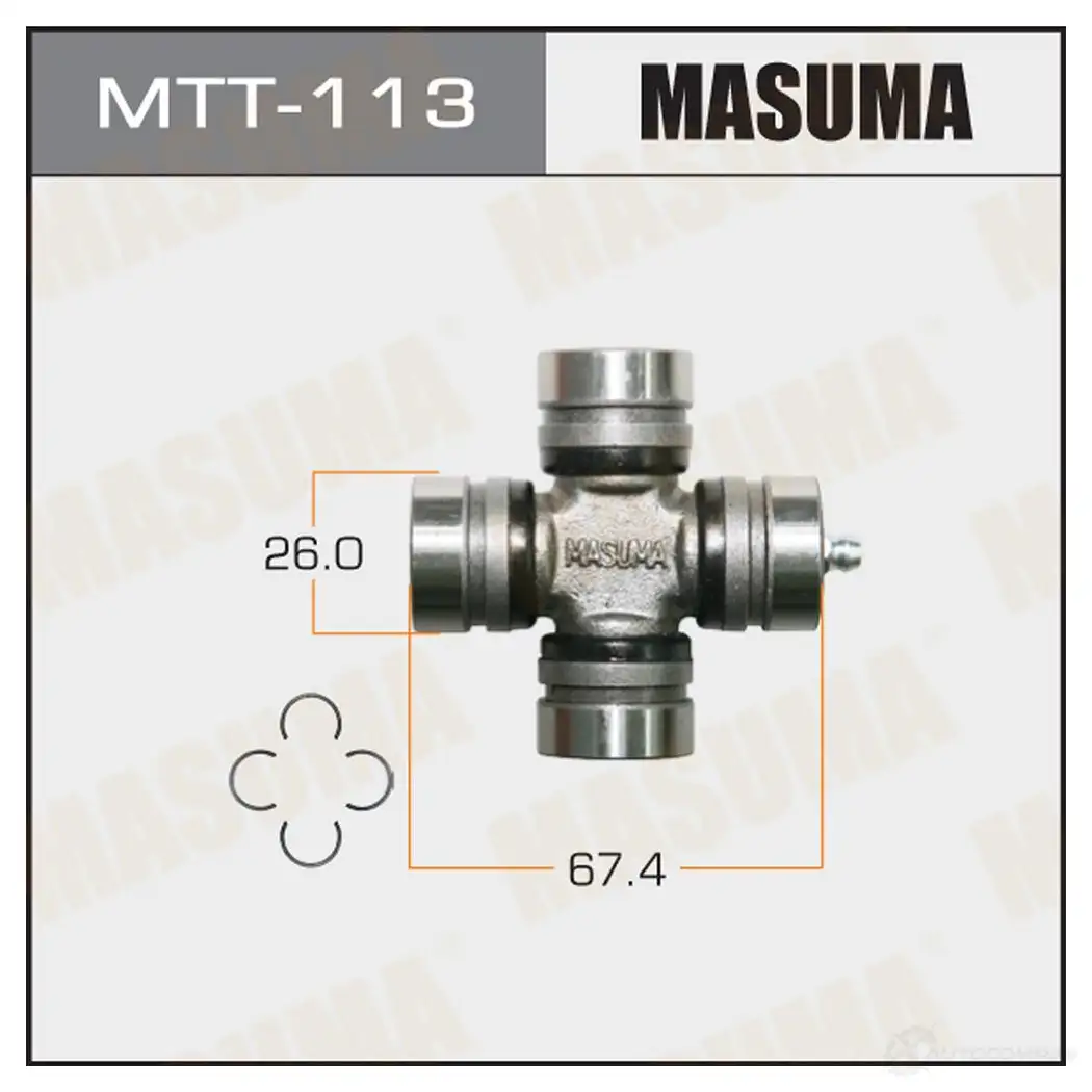 Крестовина вала карданного 26x46.8 MASUMA 1422881544 W P8D49 MTT-113 изображение 0