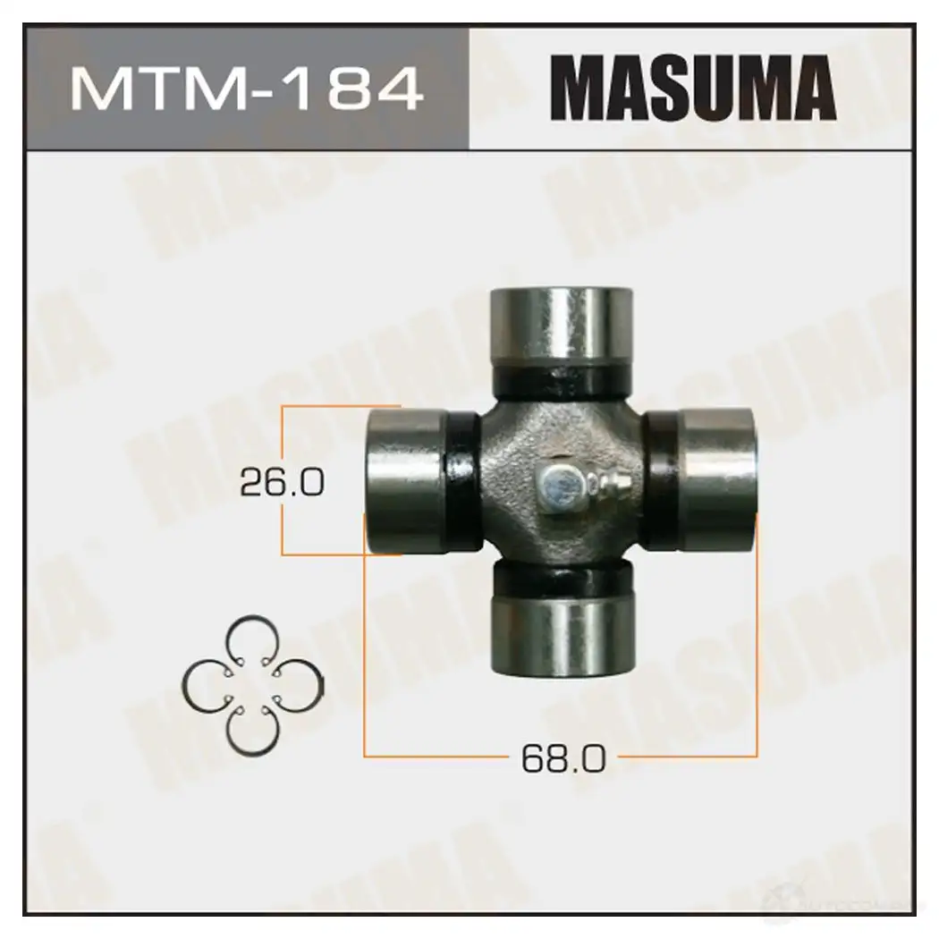 Крестовина вала карданного 26x68 MASUMA 1422881436 4 4ZOLWH MTM-184