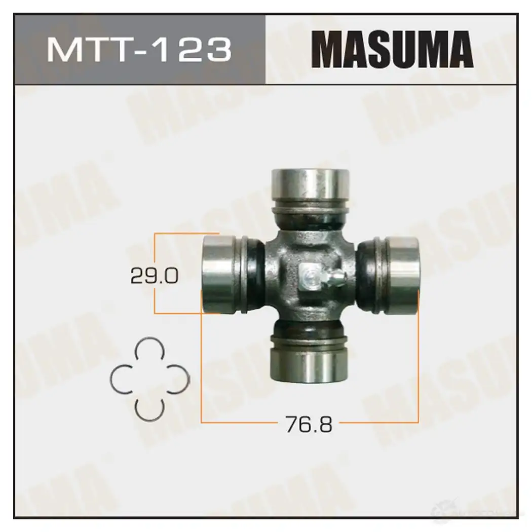 Крестовина вала карданного 29x52 MASUMA MTT-123 1422881540 XT X7B изображение 0