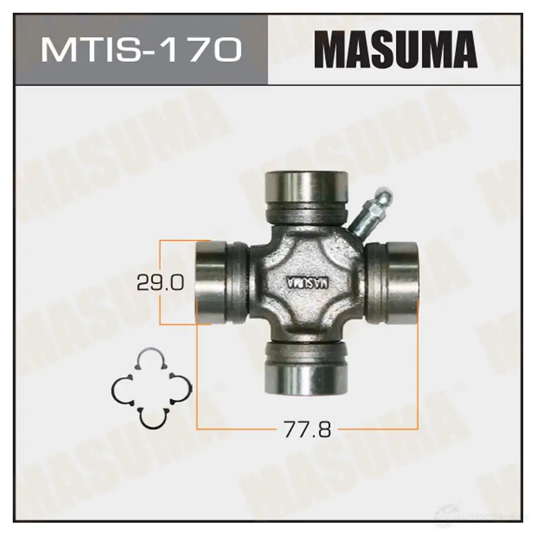 Крестовина вала карданного 29x53 MASUMA 1422881442 MTIS-170 5B MNZ1 изображение 0