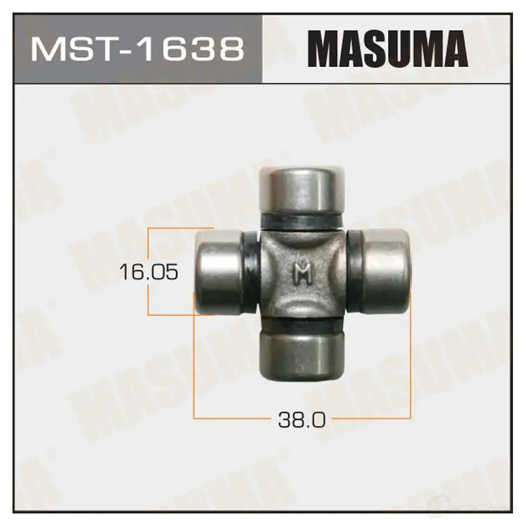 Крестовина рулевого меxанизма 16.05x38 MASUMA 1422881552 XG52Z A MST1638 изображение 0