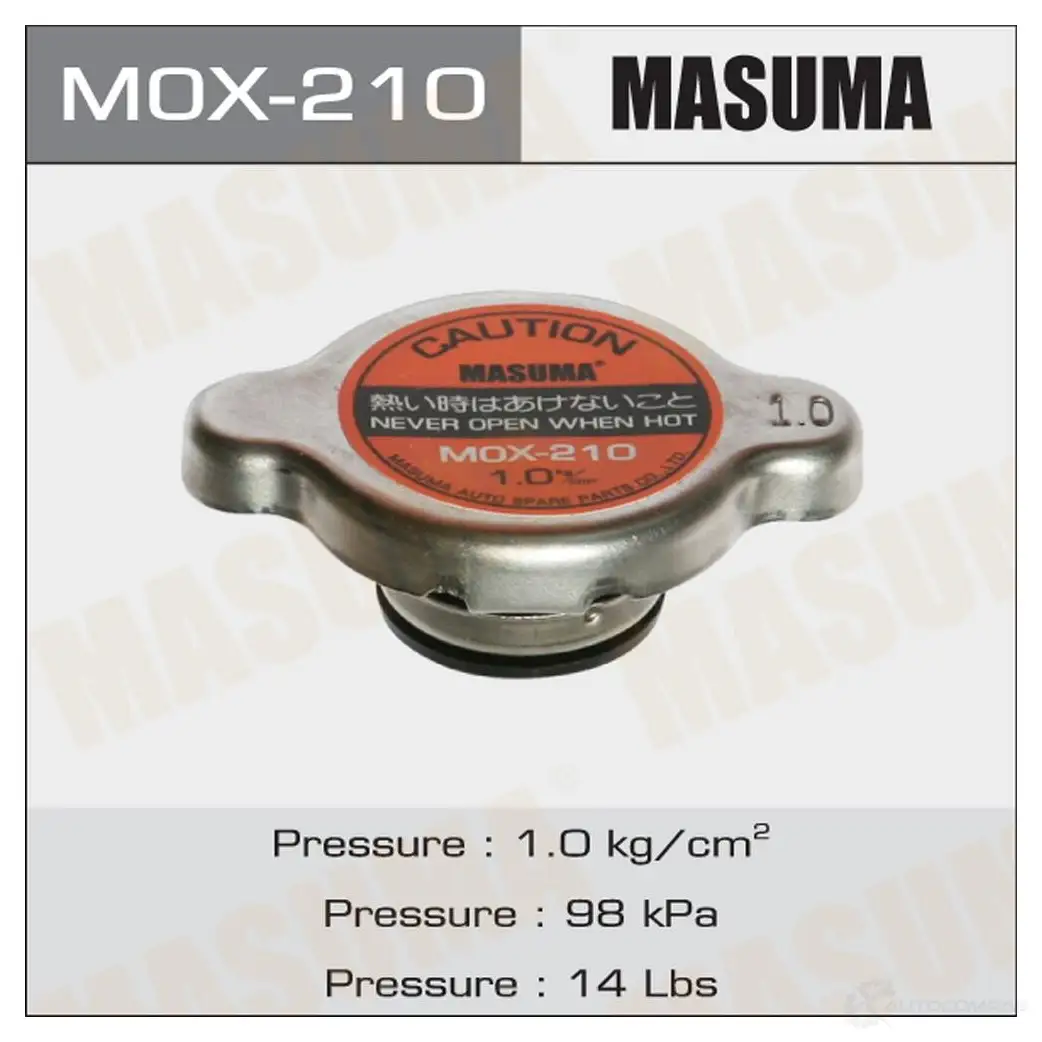 Крышка радиатора 1.0 kg/cm2 MASUMA 1422878768 RIJ AQJ MOX-210