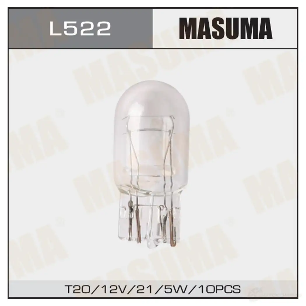 Лампа W21/5W (W3x16q, T20) 12V 21/5W двухконтактная MASUMA WHLN Z2 1422883764 L522 изображение 0
