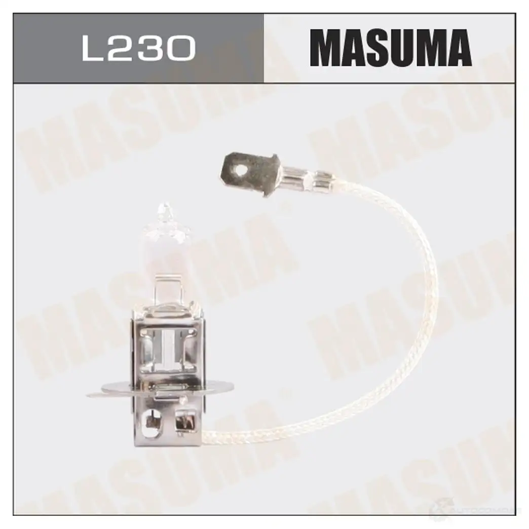 Лампа галогенная CLEARGLOW H3 12v 55W (3000K) MASUMA L230 1422883799 9XH4 GOO изображение 0