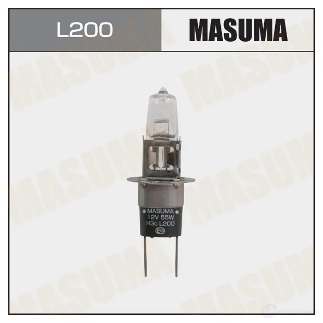 Лампа галогенная CLEARGLOW H3C 12v 55W (3000K) MASUMA L200 1439694013 R6 ERG изображение 0
