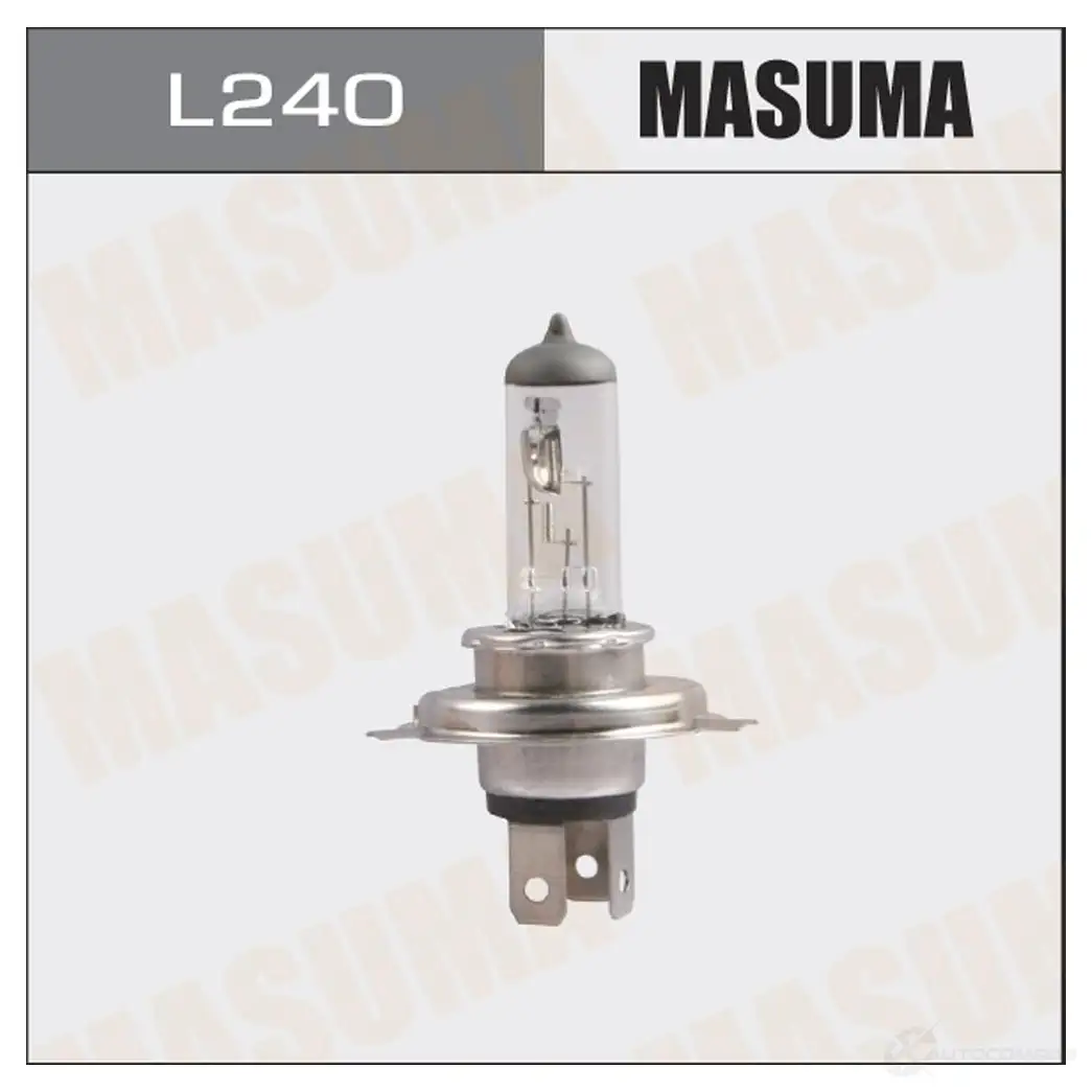 Лампа галогенная CLEARGLOW H4 12v 60/55W (3000K) MASUMA 1422883801 L240 XU BLU3 изображение 0