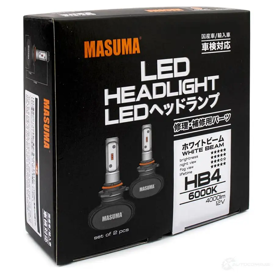 Лампы светодиодные LED HB4 18W 6000K 4000Lm P22d (серия S1) MASUMA L660 1422883781 C L4KC28 изображение 5