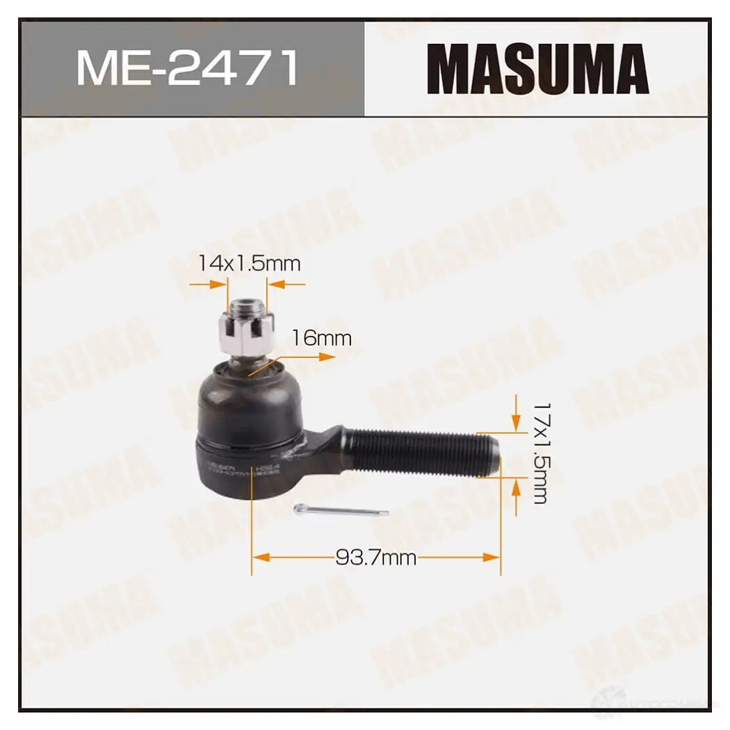 Наконечник рулевой MASUMA ME-2471 SJY 8YEP 4560116681204 1422882632 изображение 0