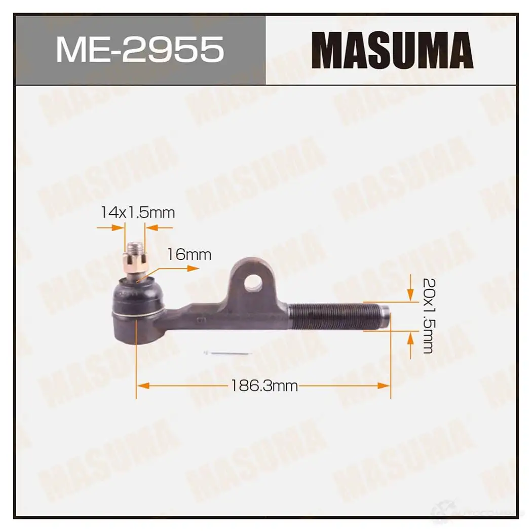 Наконечник рулевой MASUMA ME-2955 L4 Y9P 1422882622 4560116682423