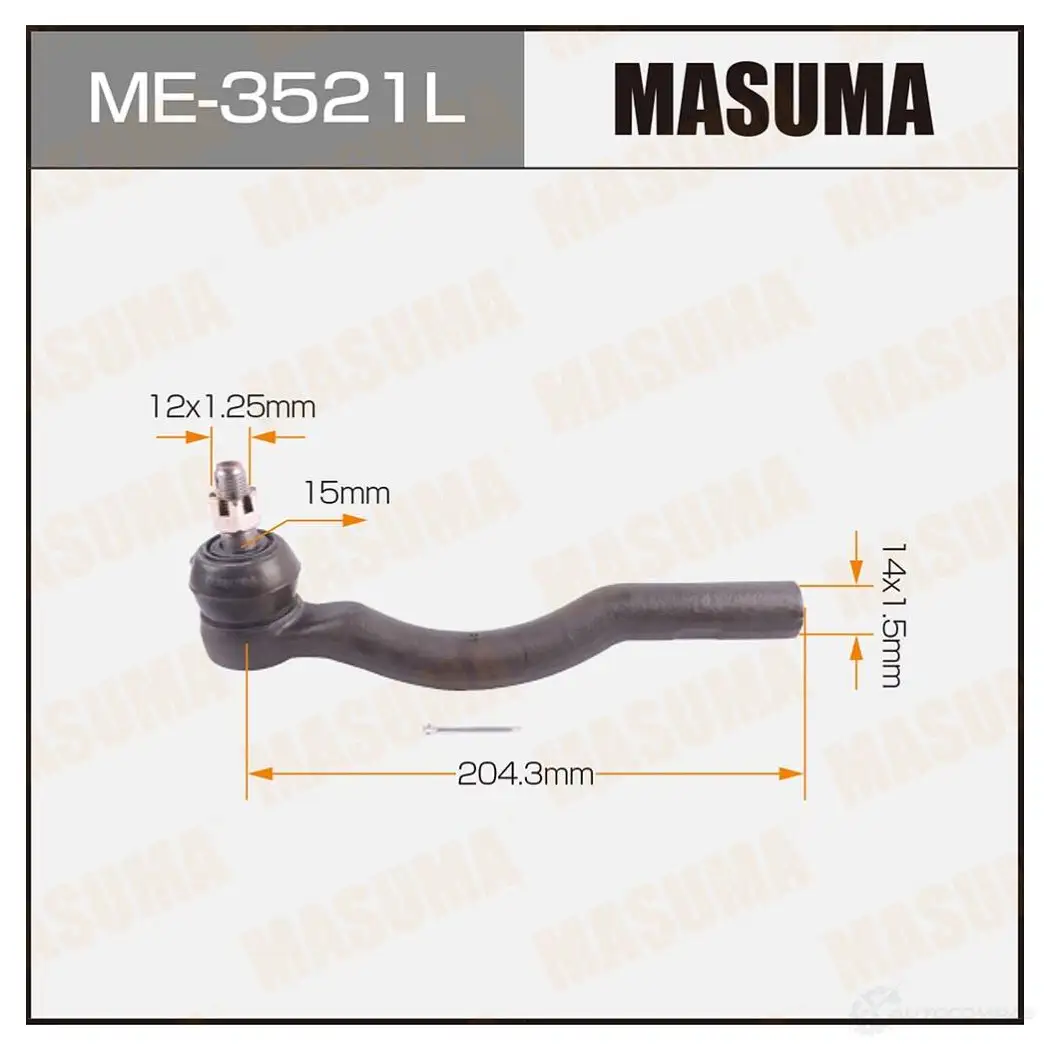 Наконечник рулевой MASUMA ME-3521L 4LZ HEVJ 1422882736 4560116681549 изображение 0