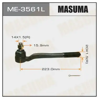 Наконечник рулевой MASUMA XD WZM 2000999810121 ME-3561L 1422882477 изображение 0