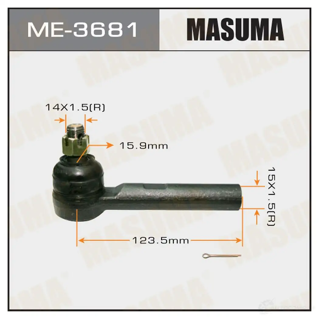 Наконечник рулевой MASUMA VS1Y 0I 1422882471 4560116680597 ME-3681