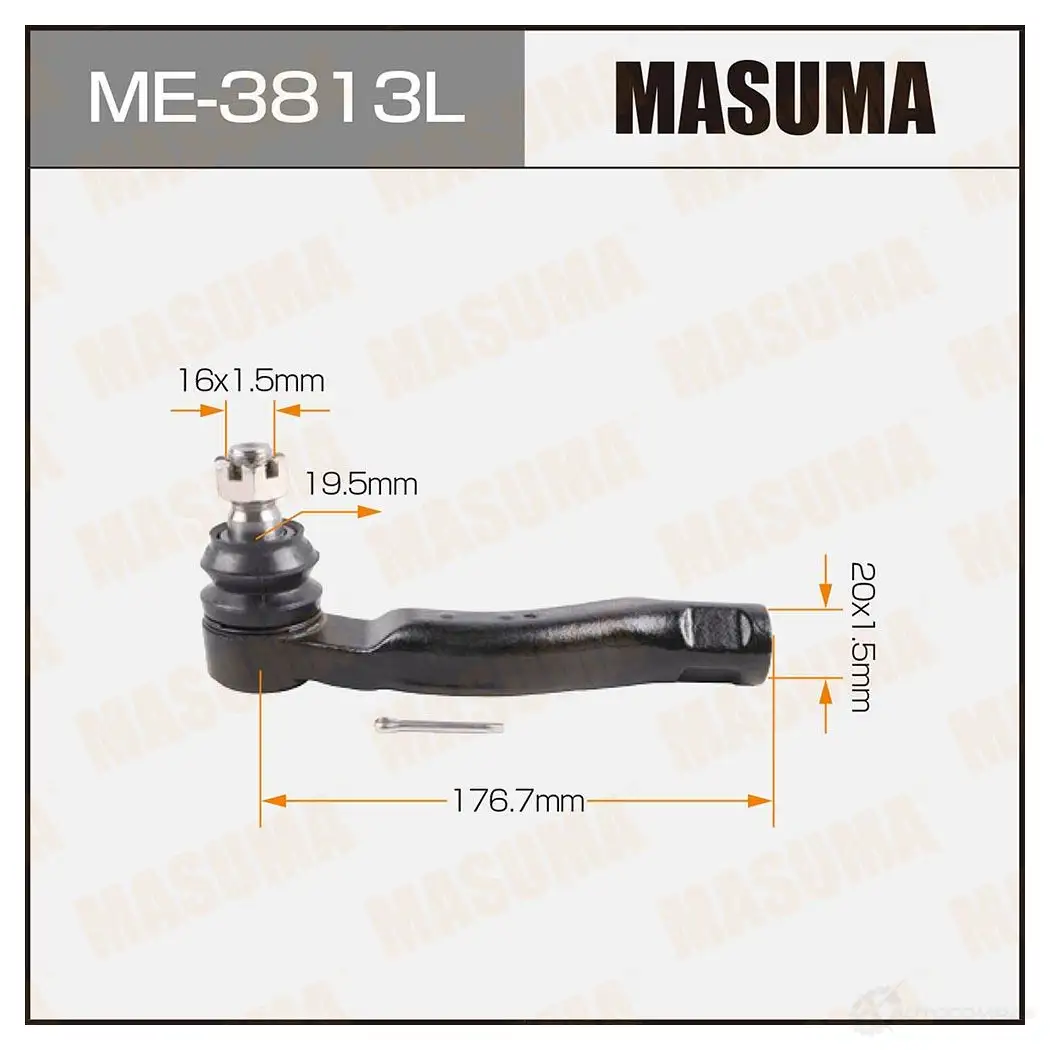 Наконечник рулевой MASUMA ME-3813L 1422882462 FOMM BCK 4560116681518 изображение 0