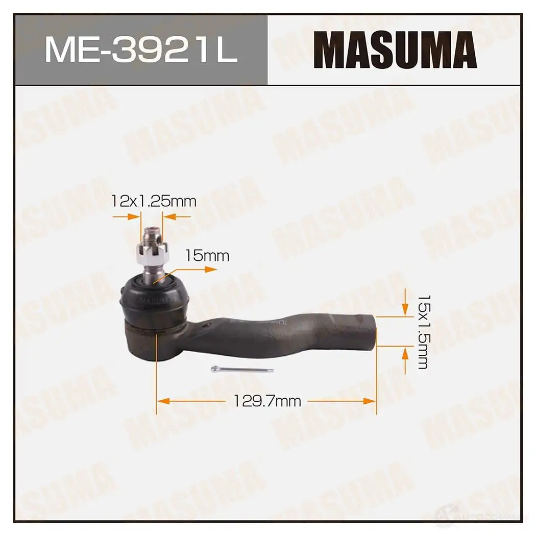 Наконечник рулевой MASUMA ME-3921L 1422882457 W 1MLV 4560116681280 изображение 0