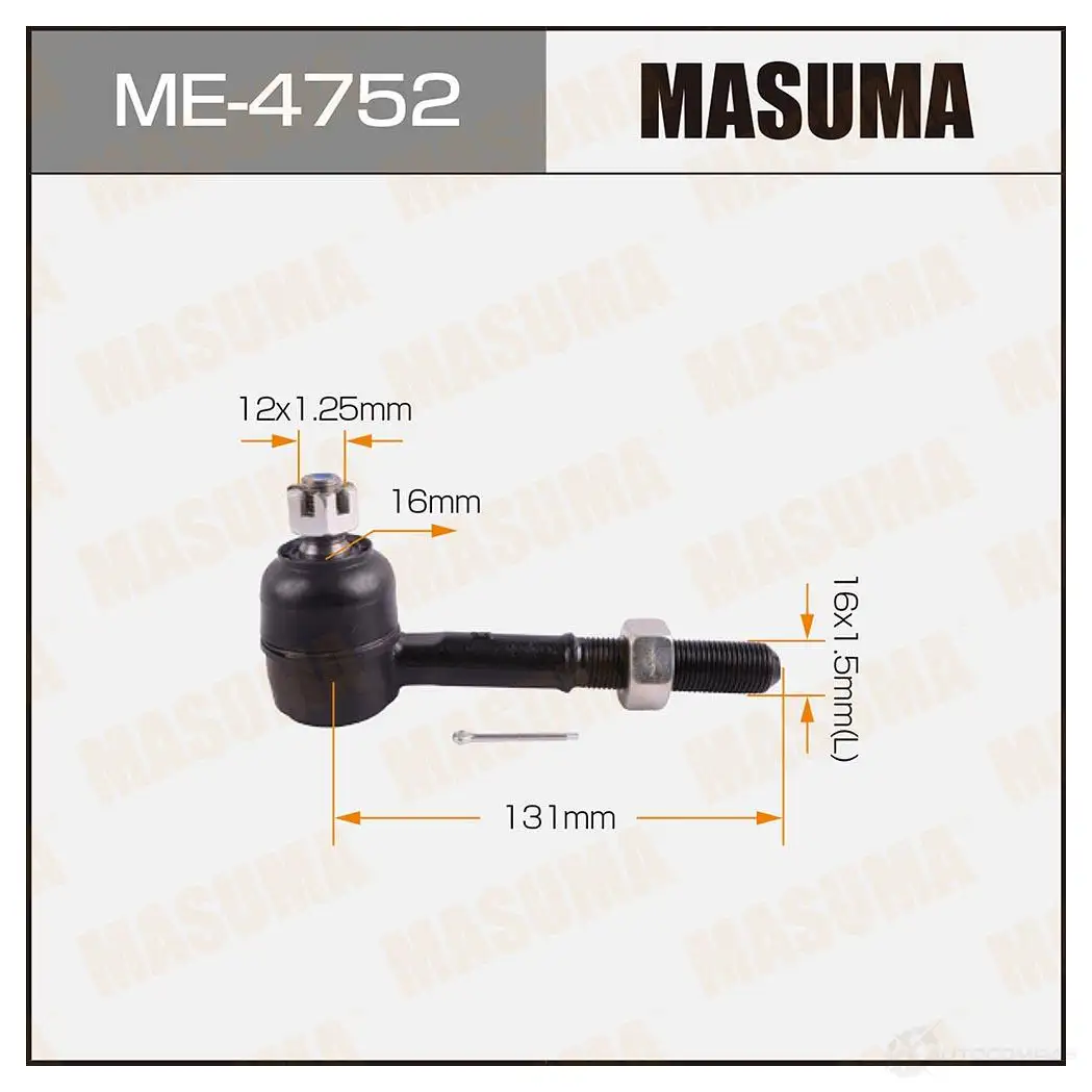 Наконечник рулевой MASUMA 1422882448 ME-4752 Q5 3OJD 4560116680375 изображение 0