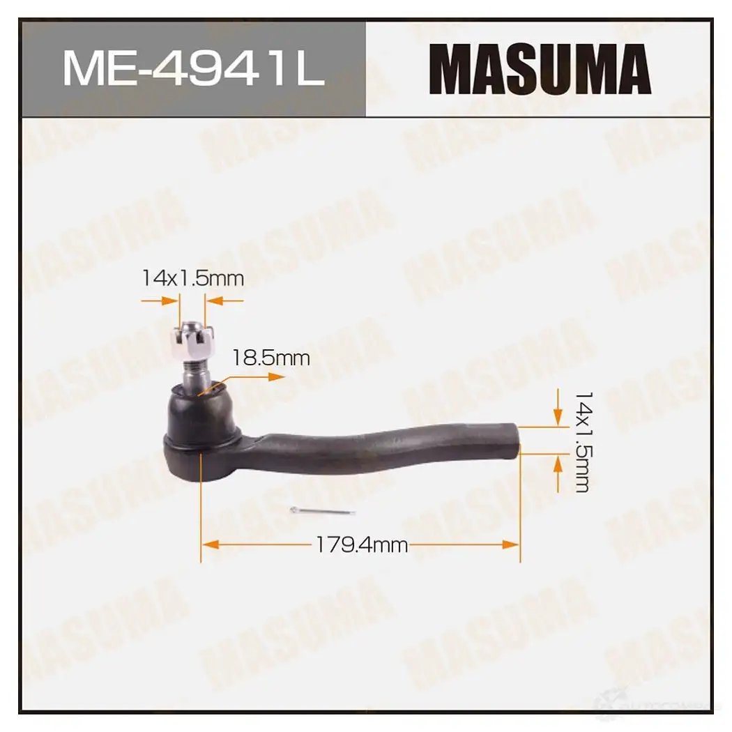 Наконечник рулевой MASUMA ME-4941L 8K ZQ3O0 4560116682225 1422882443 изображение 0
