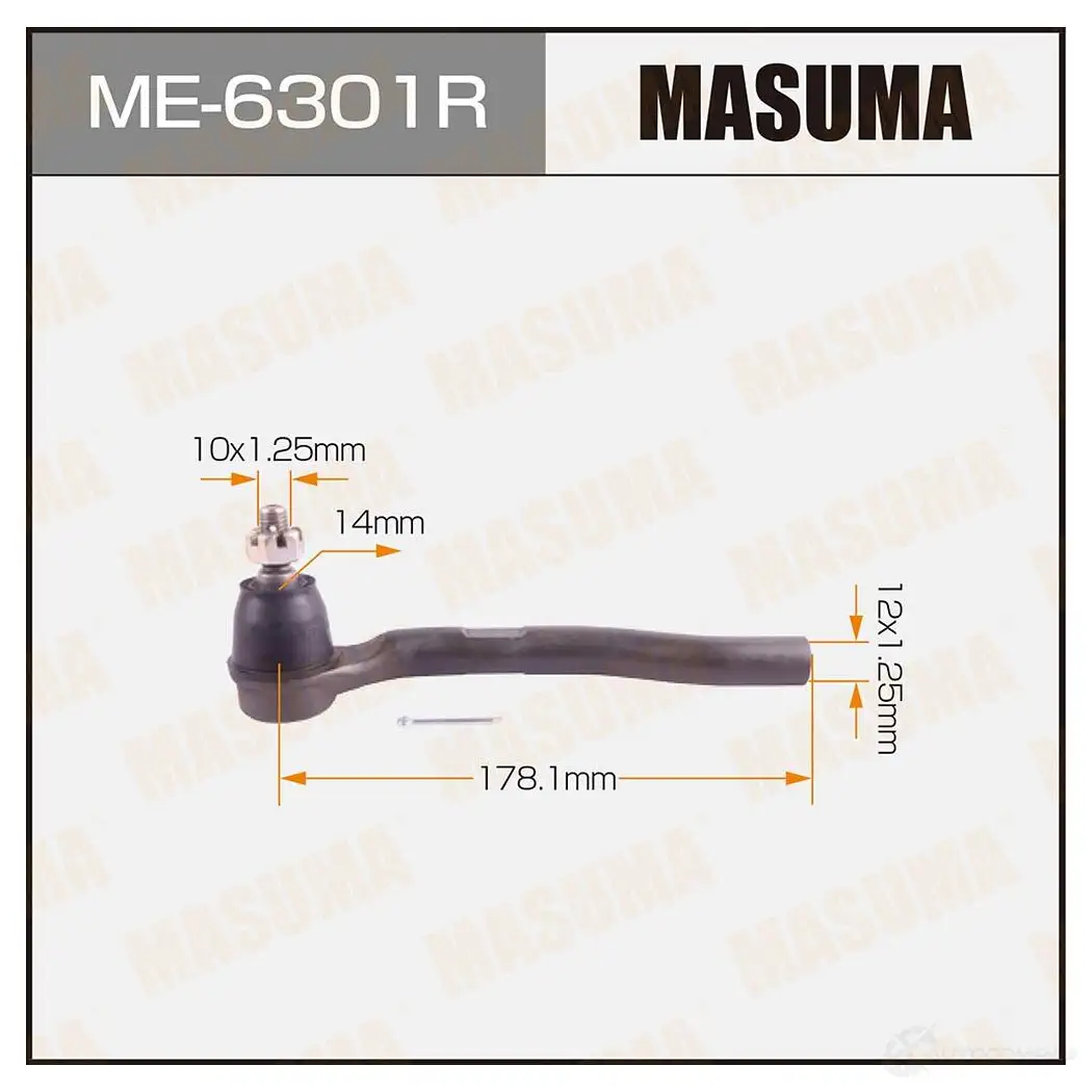 Наконечник рулевой MASUMA 4560116681273 ME-6301R 0IAM 2V 1422882568 изображение 0