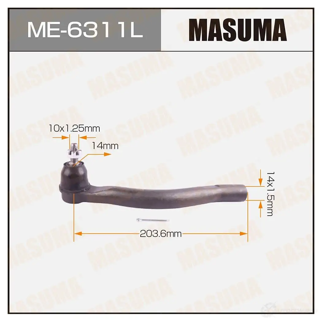 Наконечник рулевой MASUMA 4560116687214 ME-6311L 1413 5 1422882726