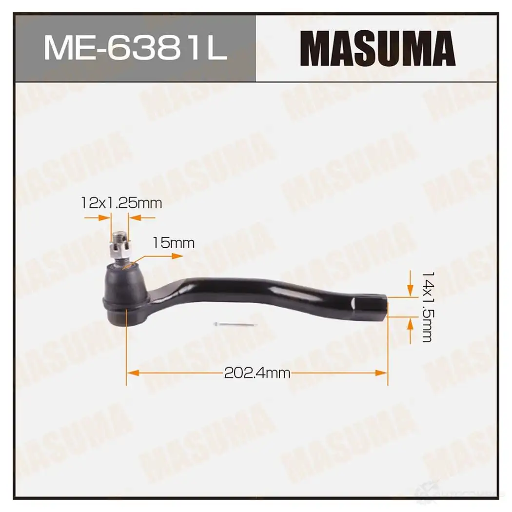 Наконечник рулевой MASUMA ME-6381L DZ Z3DFT 1422882567 4560116682386 изображение 0
