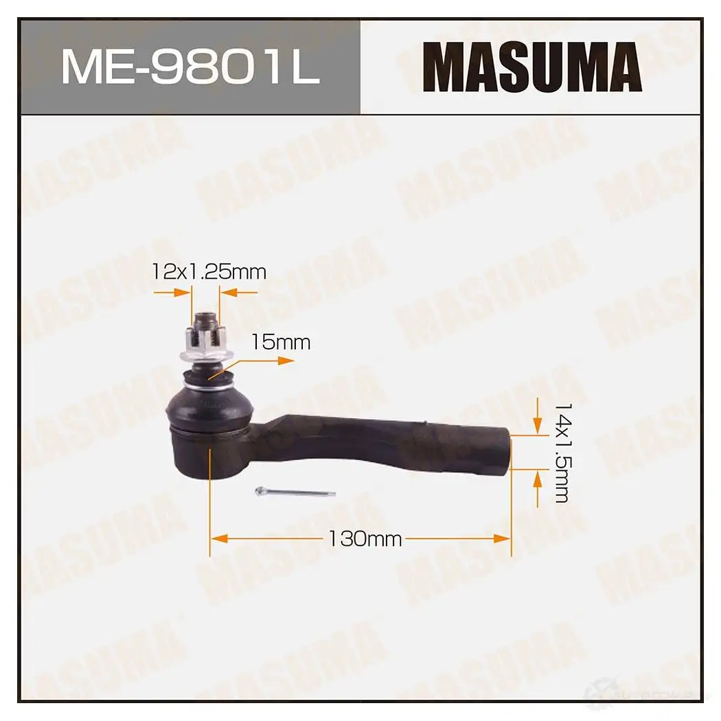 Наконечник рулевой MASUMA ME-9801L O4 MWD3 4560116680481 1422882552 изображение 0