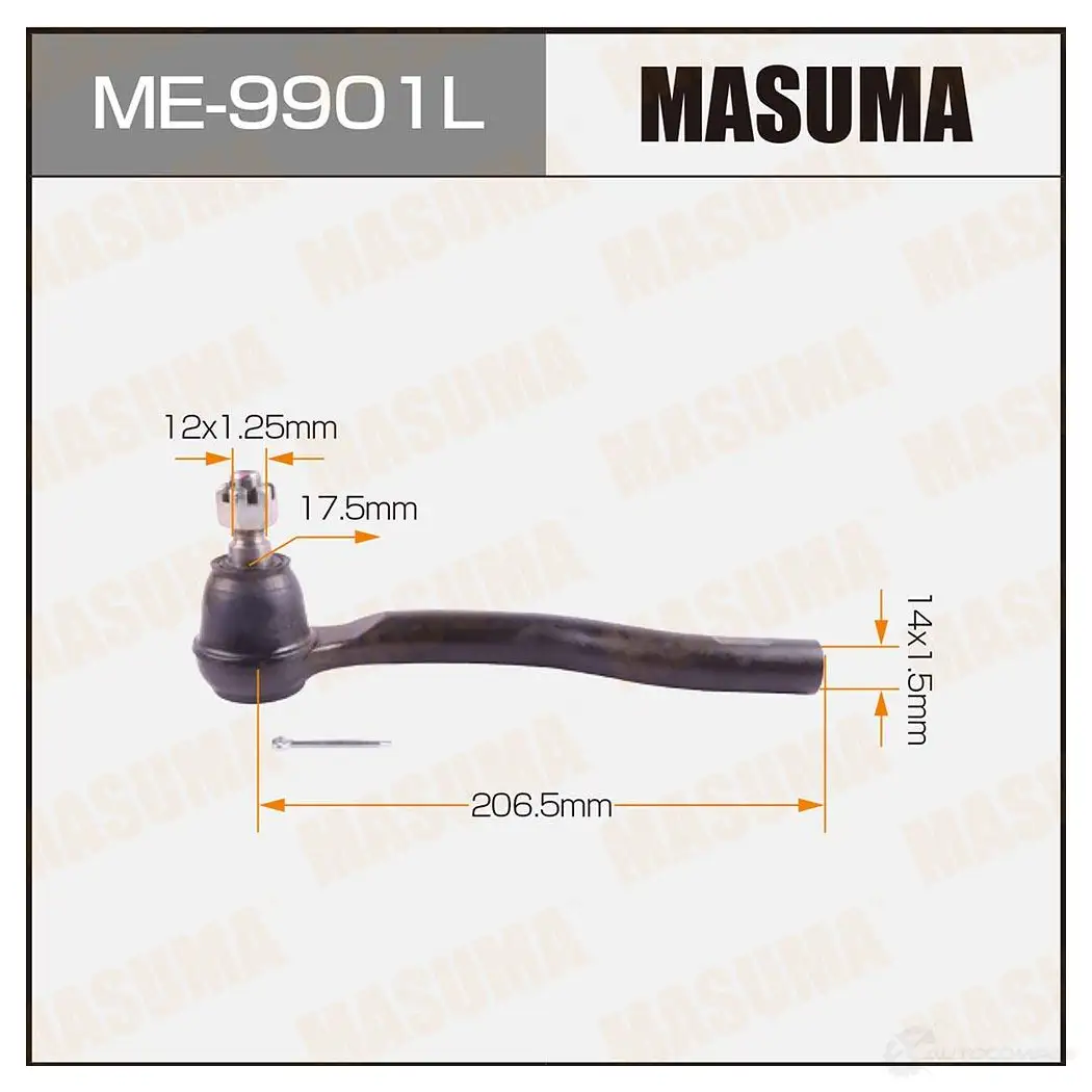 Наконечник рулевой MASUMA 1422882519 ME-9901L 4560116683413 W RI84I изображение 0