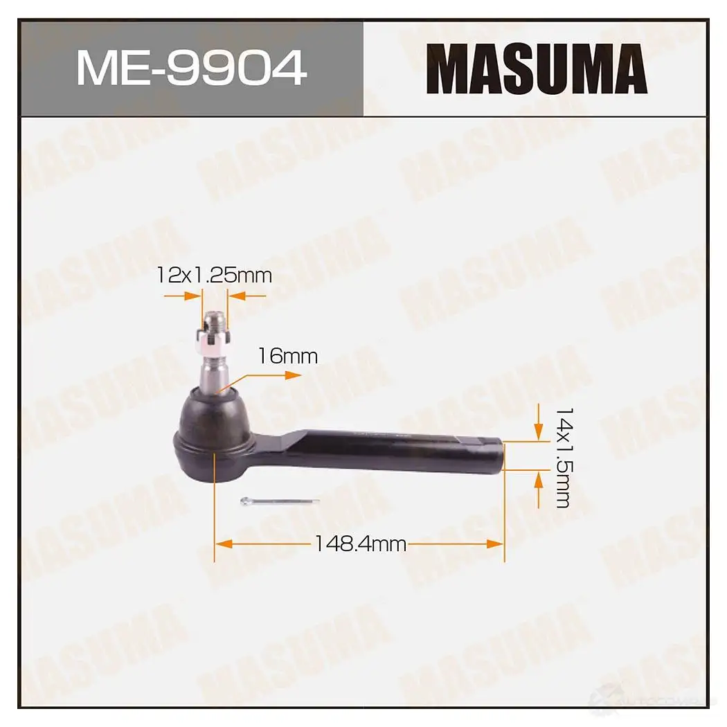 Наконечник рулевой MASUMA ME-9904 1422882640 VKQW W изображение 0