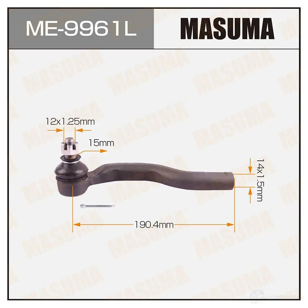 Наконечник рулевой MASUMA ME-9961L 4560116684571 1422882512 H3RU 99