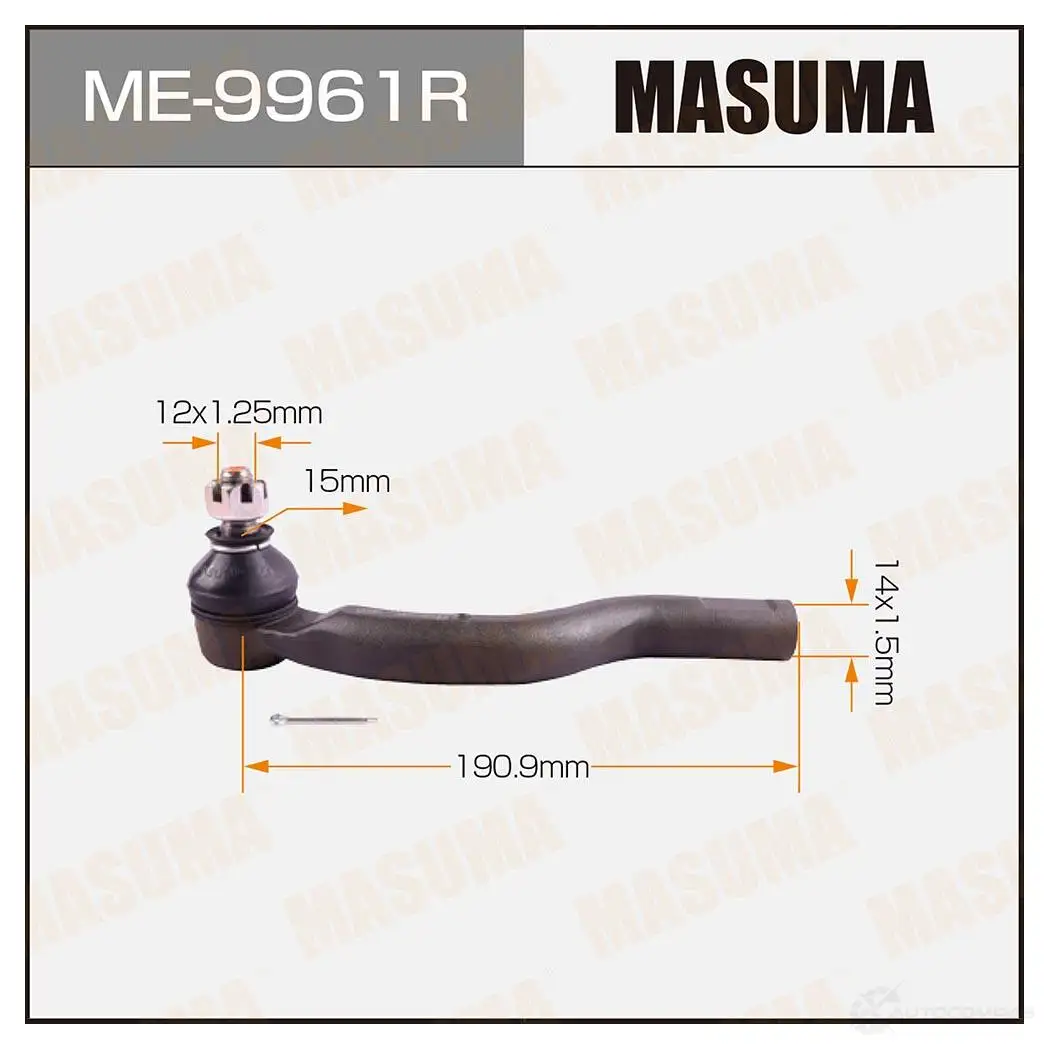 Наконечник рулевой MASUMA L 14EJ ME-9961R 1422882511 4560116684588 изображение 0