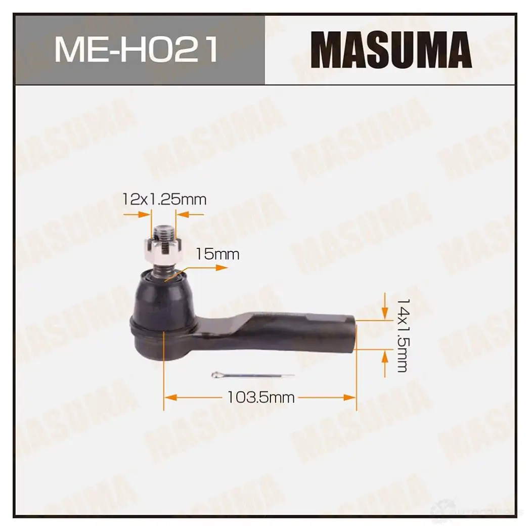 Наконечник рулевой MASUMA ME-H021 L OVFJ 4560116682393 1422882507 изображение 0