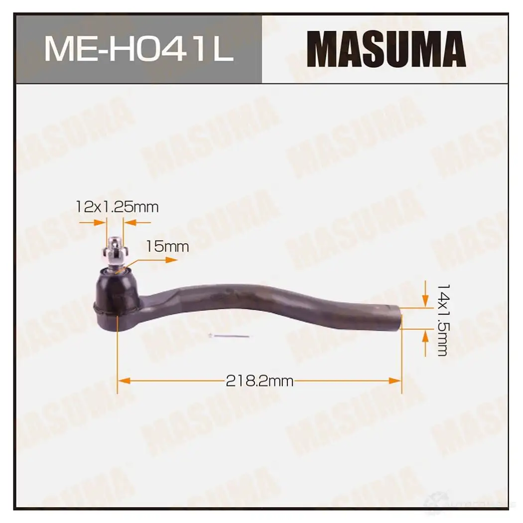 Наконечник рулевой MASUMA 4560116682294 PYX3B 9L ME-H041L 1422882652 изображение 0