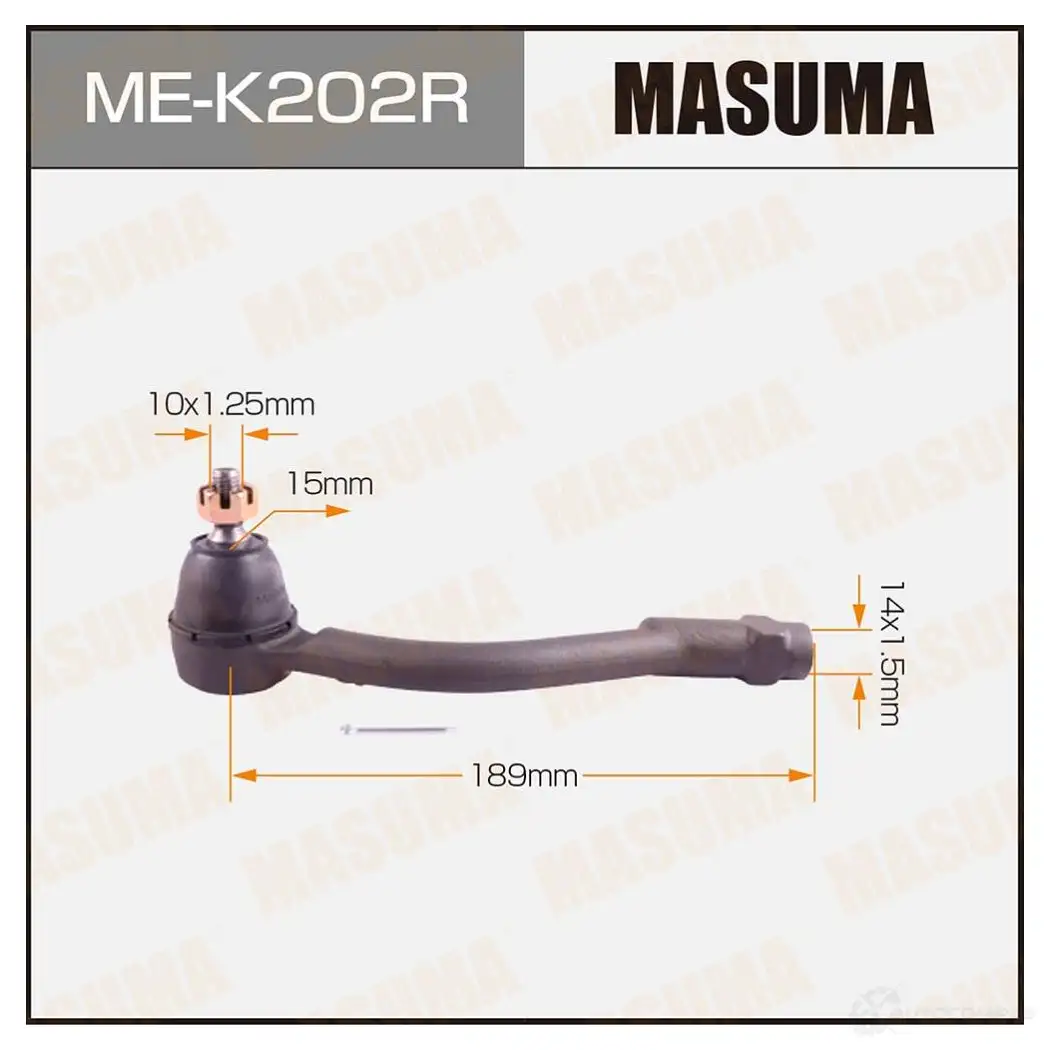 Наконечник рулевой MASUMA ME-K202R Z538 S 4560116683086 1422882649 изображение 0