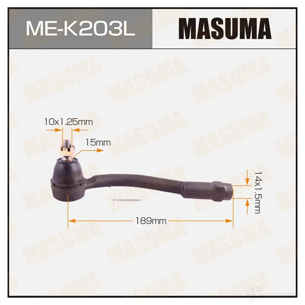 Наконечник рулевой MASUMA ME-K203L 1422882648 4560116683093 K C7ROO7 изображение 0