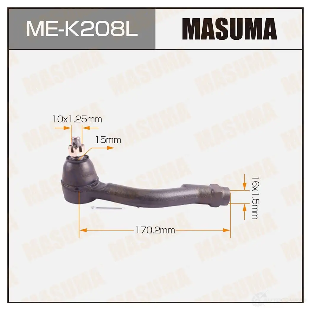Наконечник рулевой MASUMA KA3 ON ME-K208L 4560116682690 1422882643 изображение 0