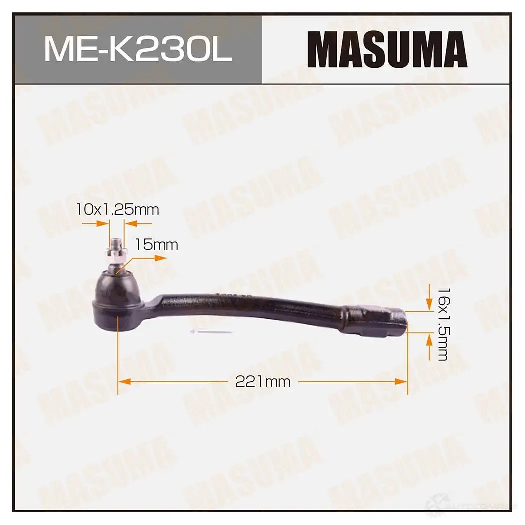 Наконечник рулевой MASUMA ME-K230L U K3O49Z 1422882481 4560116683475 изображение 0