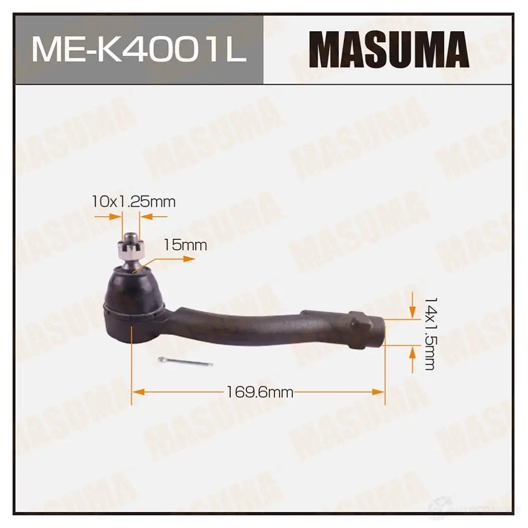 Наконечник рулевой MASUMA ME-K4001L Q YYL3S 1439698061 изображение 0