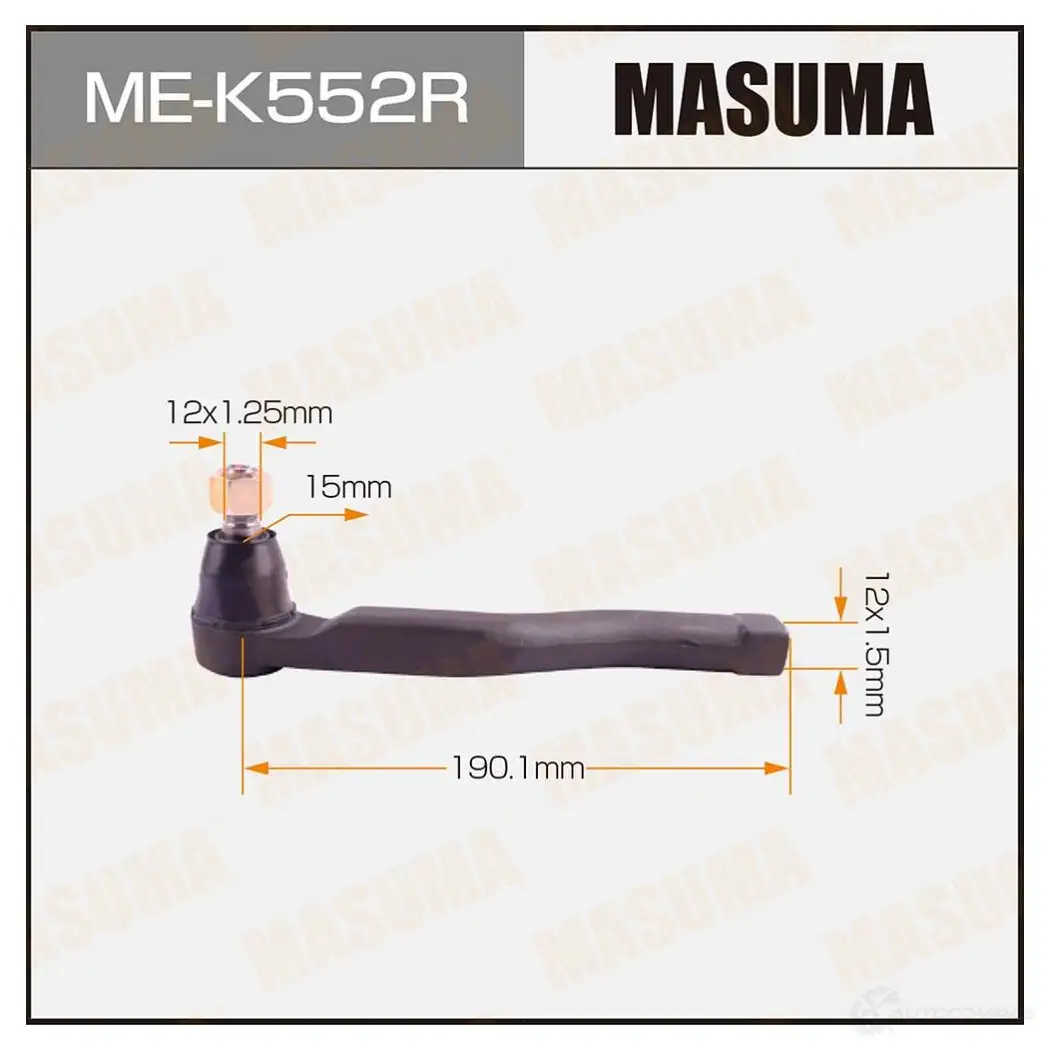 Наконечник рулевой MASUMA 4560116682966 NCOF R7 1422882616 ME-K552R изображение 0