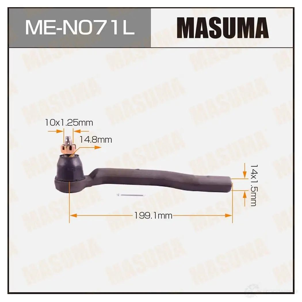 Наконечник рулевой MASUMA 9 F42WS ME-N071L 4560116682591 1422882608 изображение 0