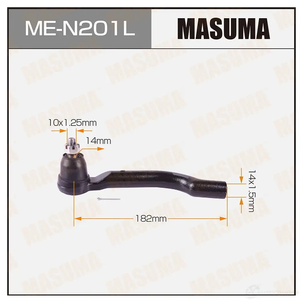 Наконечник рулевой MASUMA 1422882533 ME-N201L 05SL8 MN 4560116682485 изображение 0