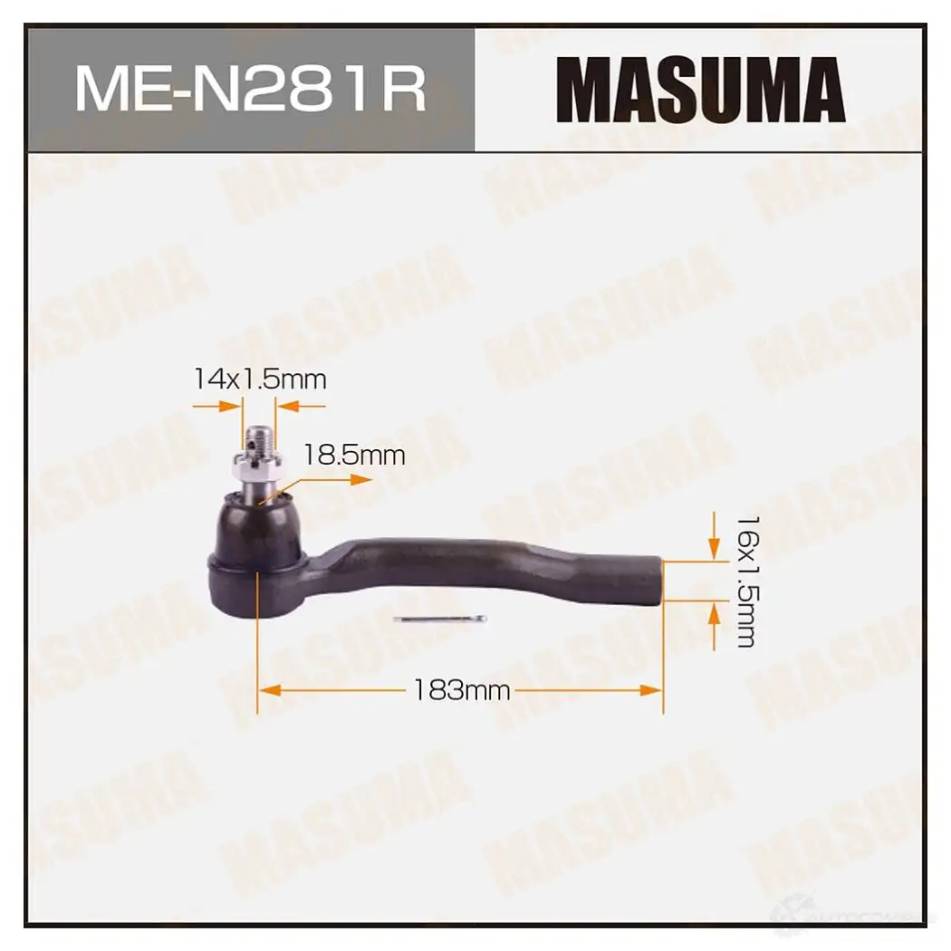 Наконечник рулевой MASUMA ME-N281R 5V4TD 5U 1422882530 4560116683758 изображение 0