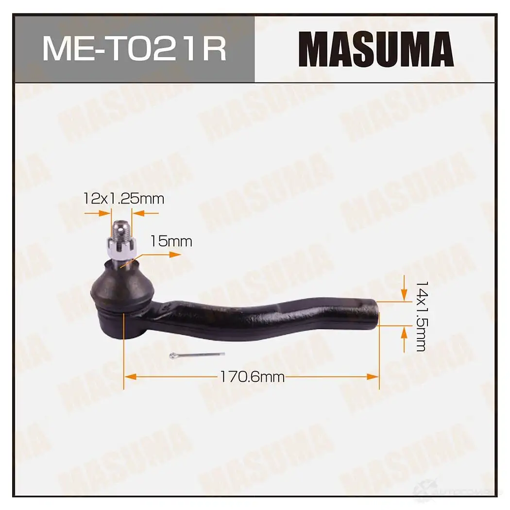 Наконечник рулевой MASUMA 1422882528 4560116682331 ME-T021R EBOK XG0 изображение 0